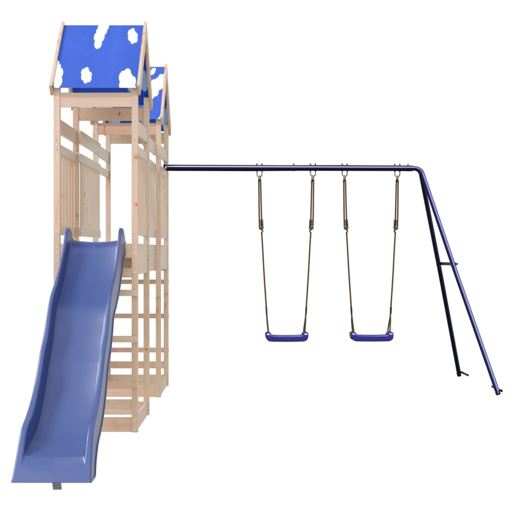 Outdoor Playset Solid Wood Pine