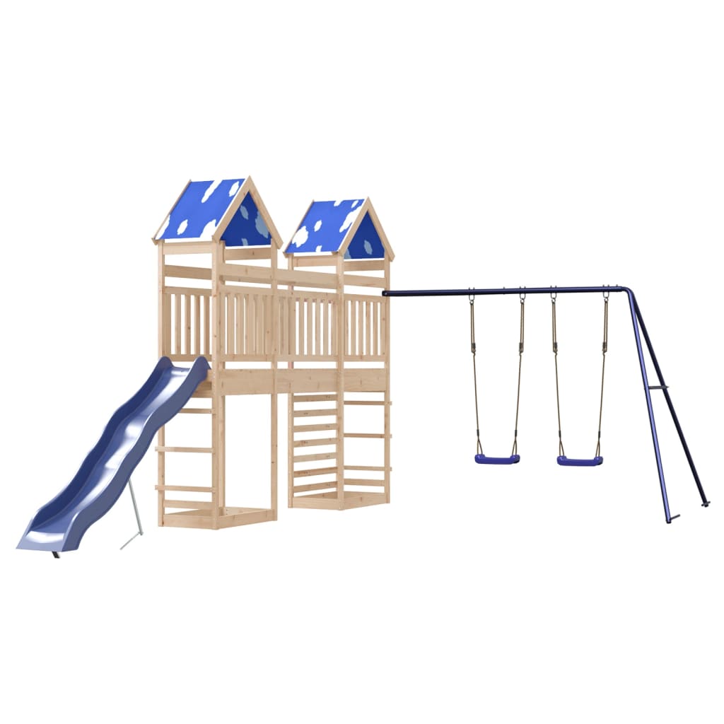 Outdoor Playset Solid Wood Pine