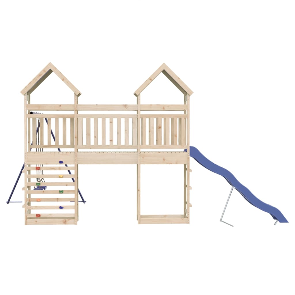 Outdoor Playset Solid Wood Pine