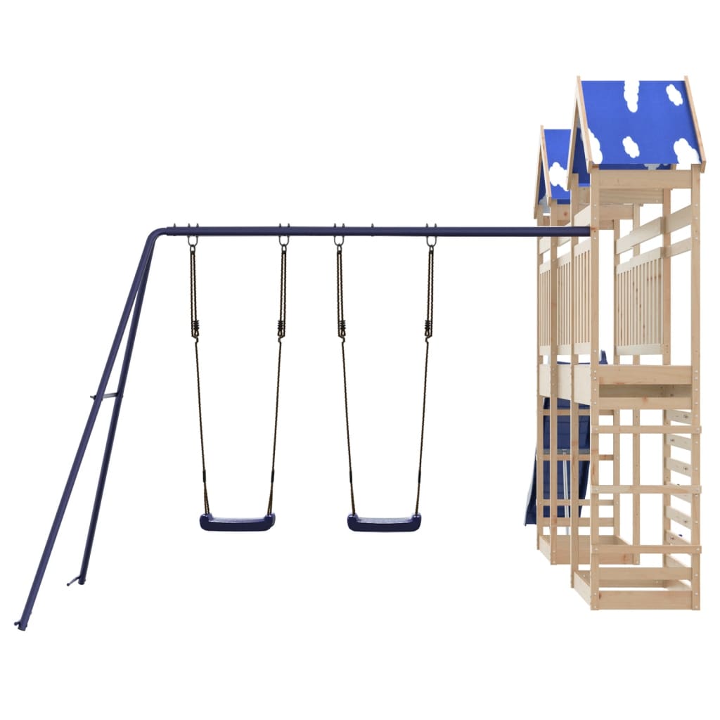 Outdoor Playset Solid Wood Pine