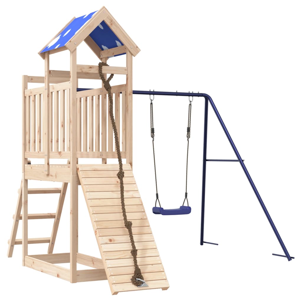 Outdoor Playset Solid Wood Pine