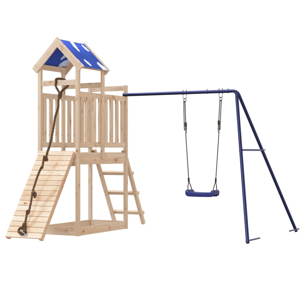 Outdoor Playset Solid Wood Pine