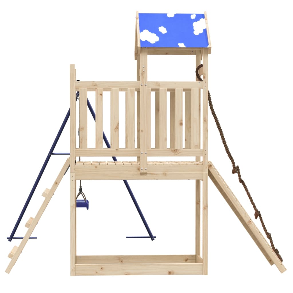 Outdoor Playset Solid Wood Pine