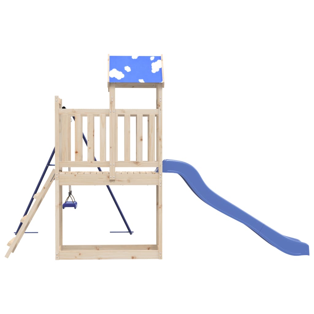 Outdoor Playset Solid Wood Pine