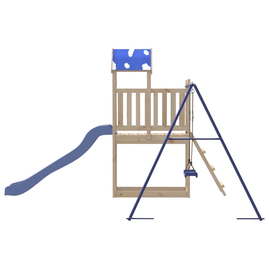 Outdoor Playset Solid Wood Pine