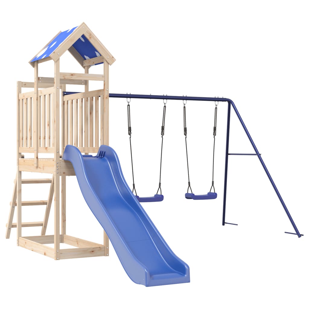 Outdoor Playset Solid Wood Pine