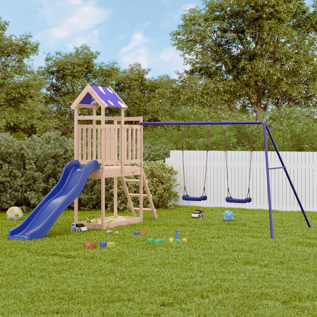 Outdoor Playset Solid Wood Pine