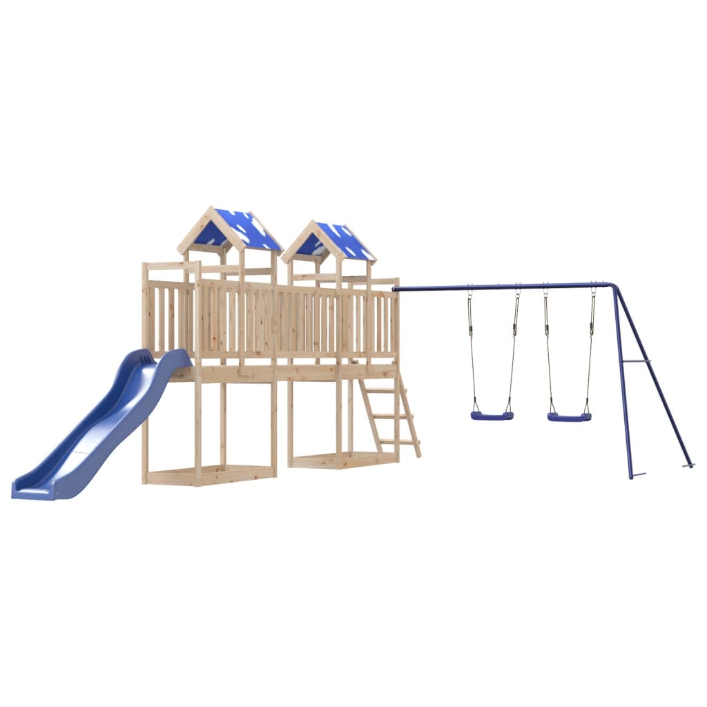 Outdoor Playset Solid Wood Pine