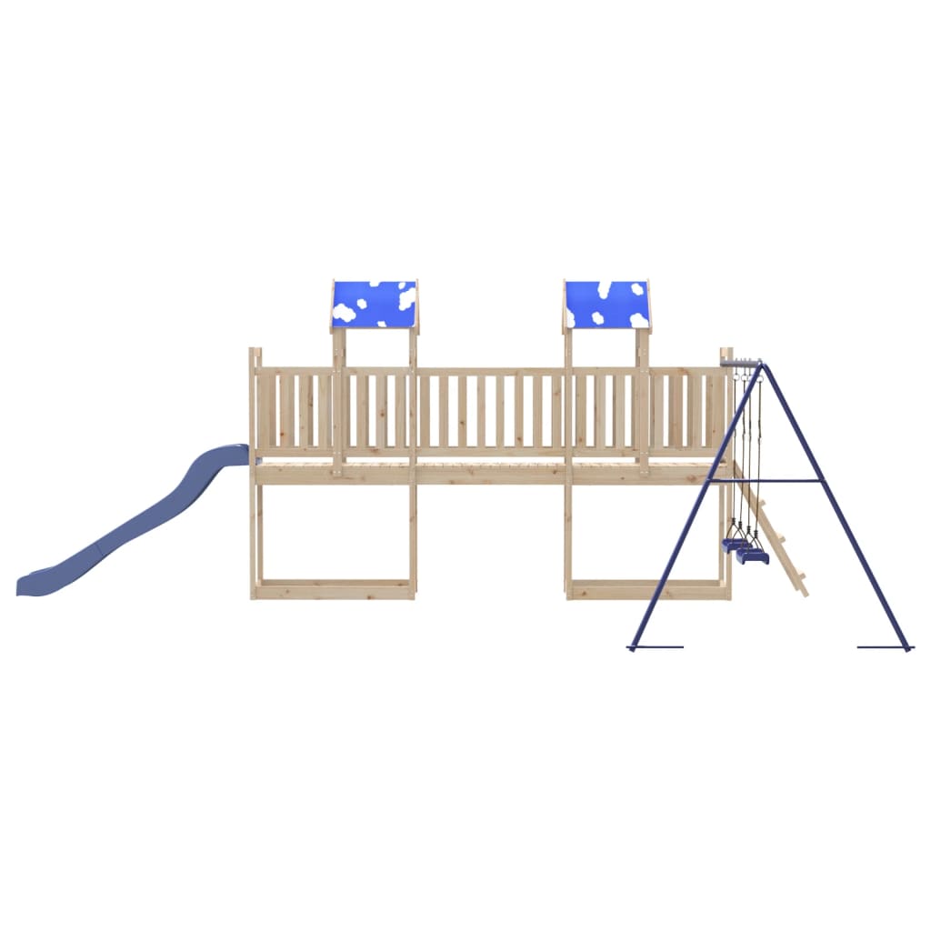 Outdoor Playset Solid Wood Pine