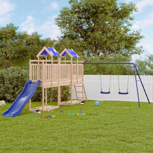 Outdoor Playset Solid Wood Pine