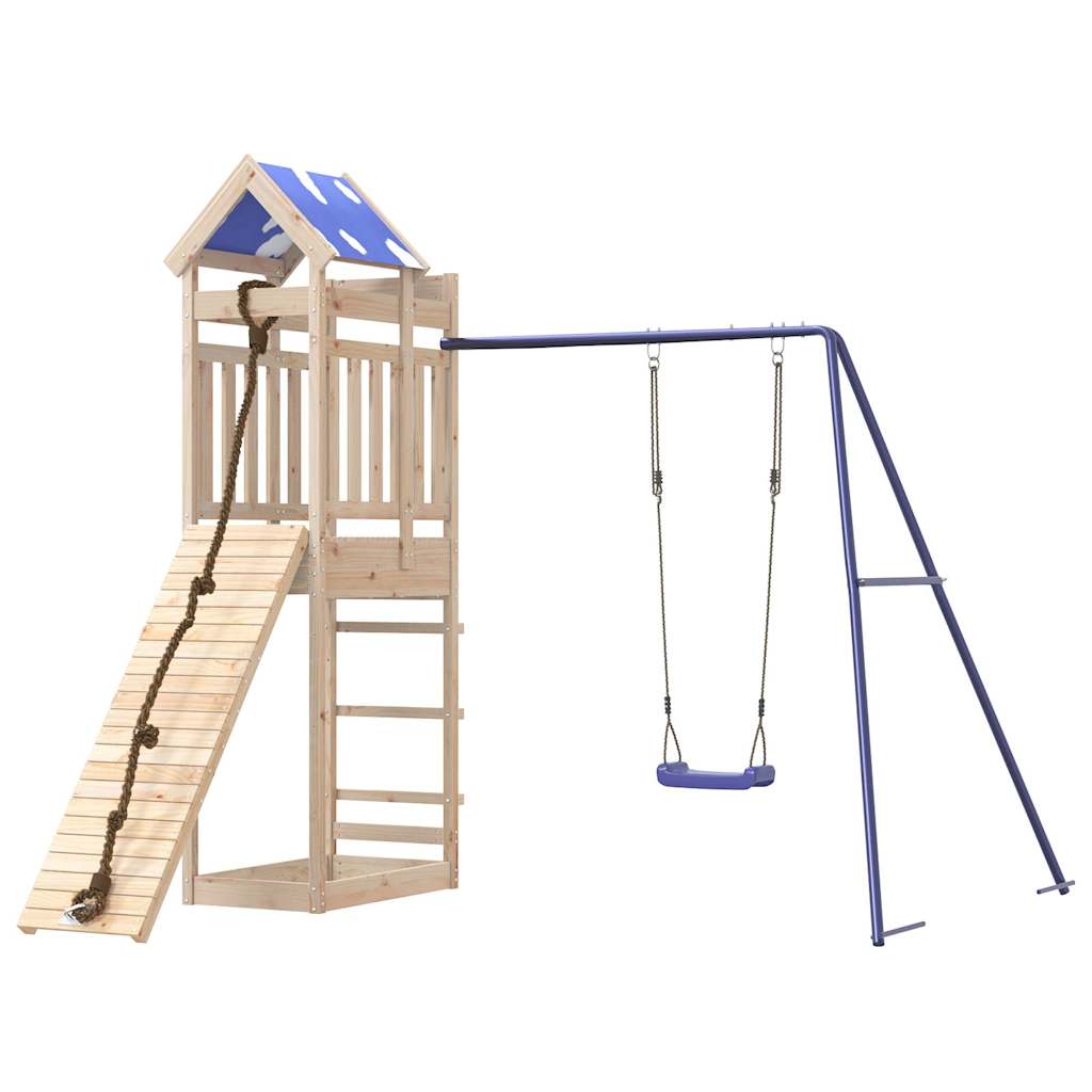 Outdoor Playset Solid Wood Pine