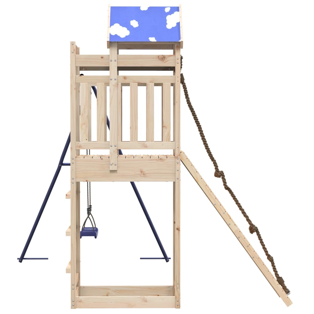 Outdoor Playset Solid Wood Pine