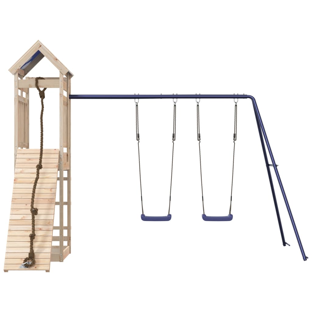 Outdoor Playset Solid Wood Pine