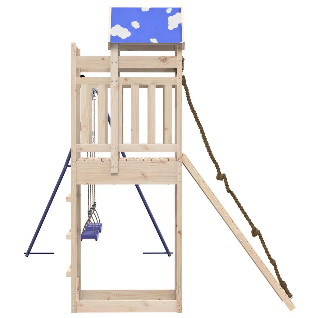 Outdoor Playset Solid Wood Pine