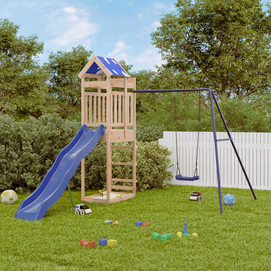 Outdoor Playset Solid Wood Pine