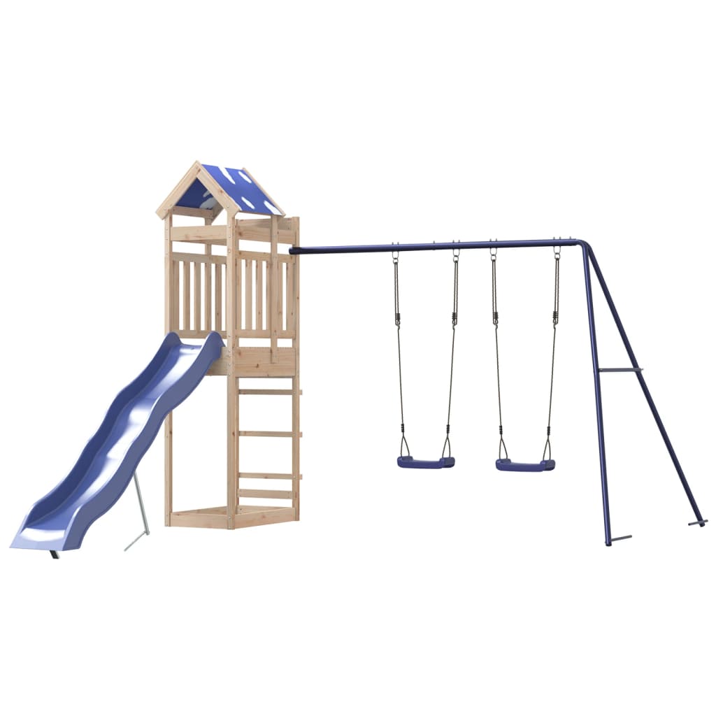 Outdoor Playset Solid Wood Pine