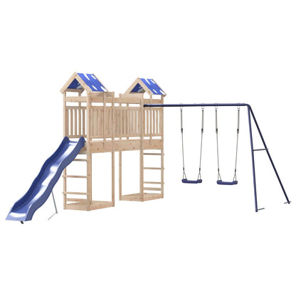 Outdoor Playset Solid Wood Pine