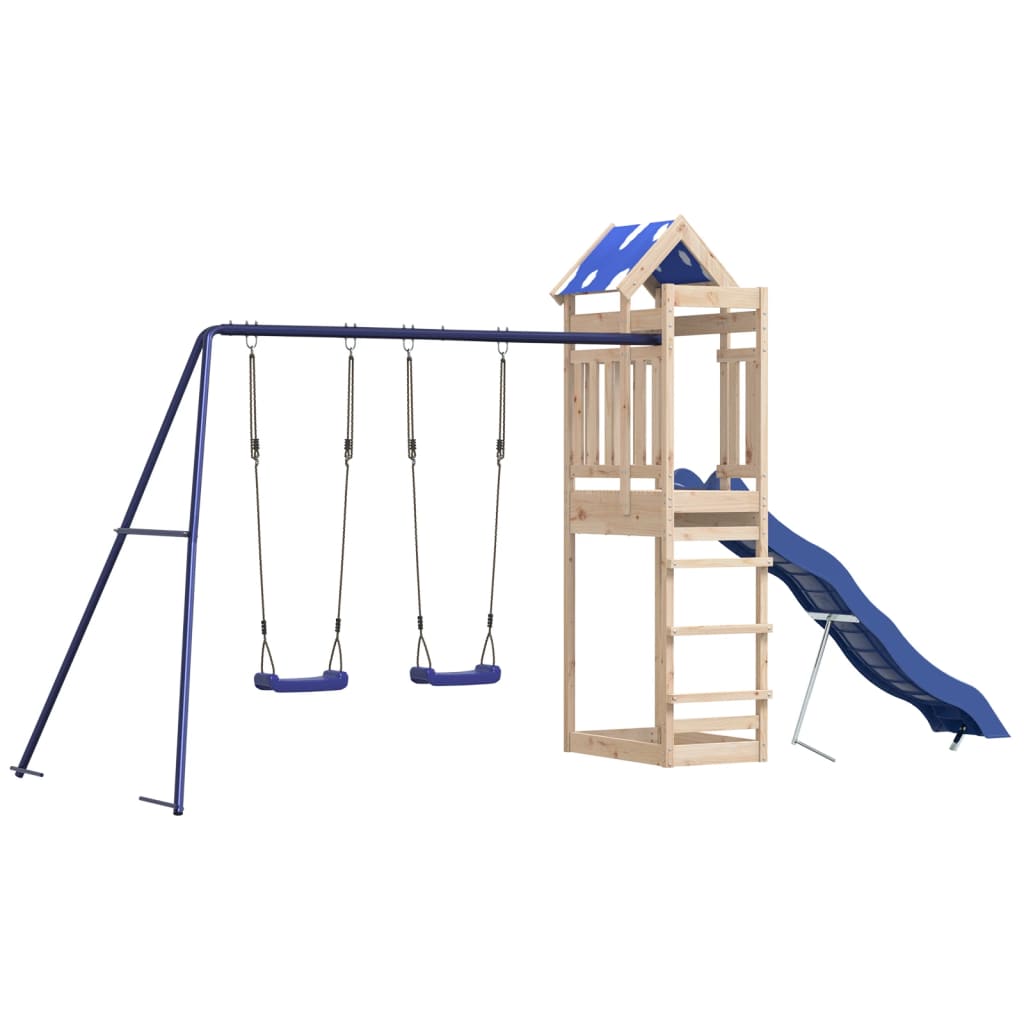 Outdoor Playset Solid Wood Pine