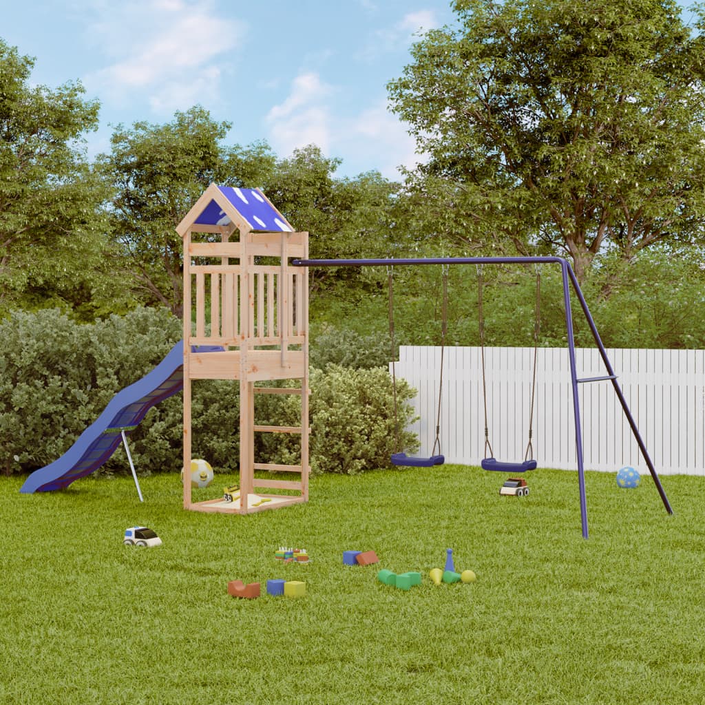 Outdoor Playset Solid Wood Pine