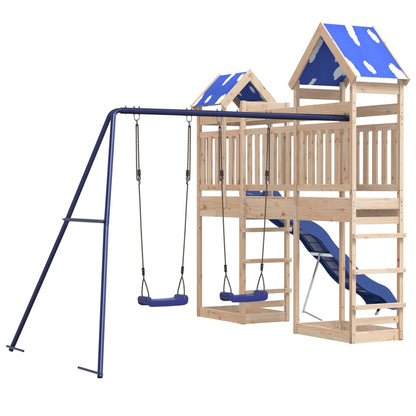 Outdoor Playset Solid Wood Pine