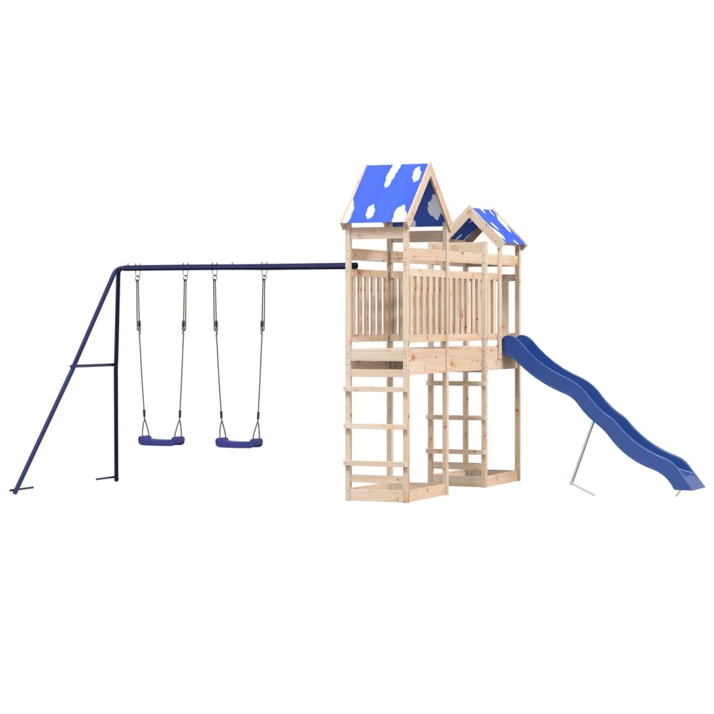 Outdoor Playset Solid Wood Pine