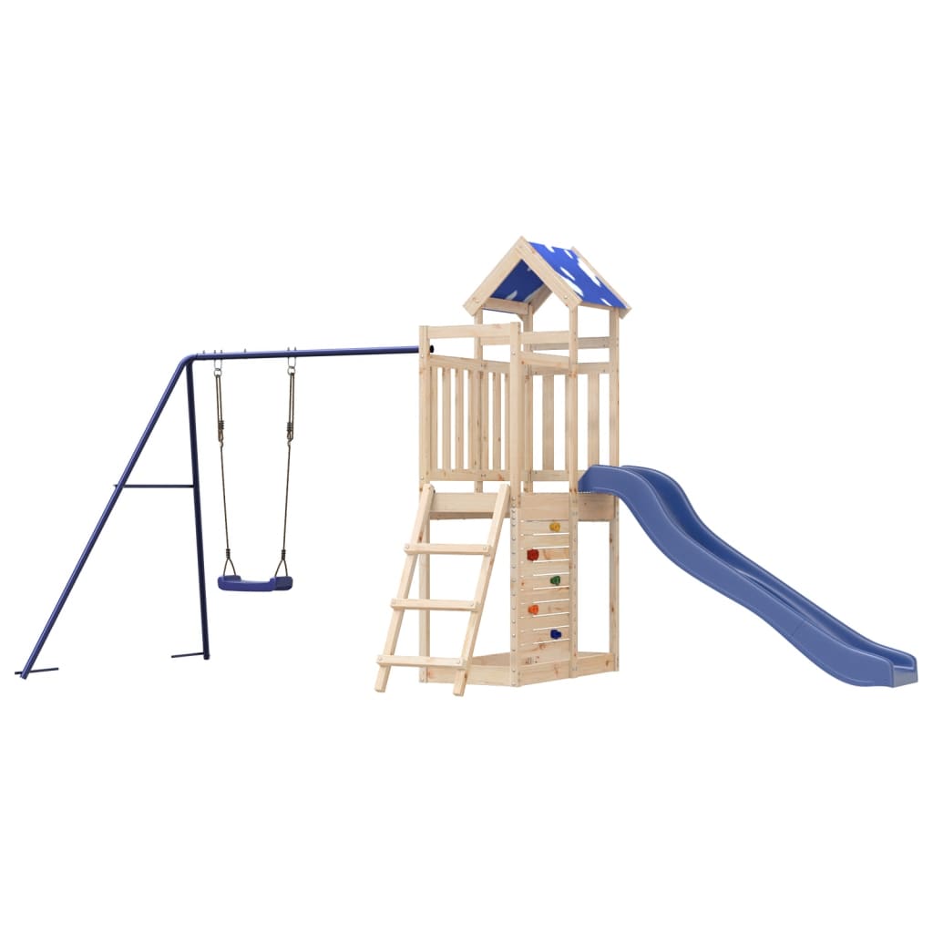 Outdoor Playset Solid Wood Pine