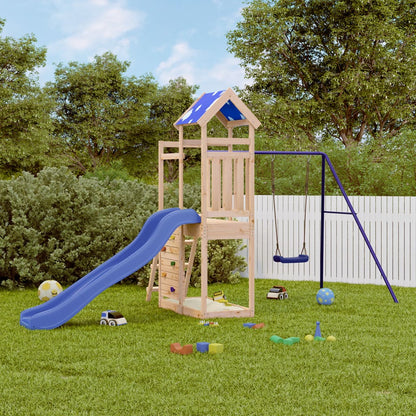 Outdoor Playset Solid Wood Pine