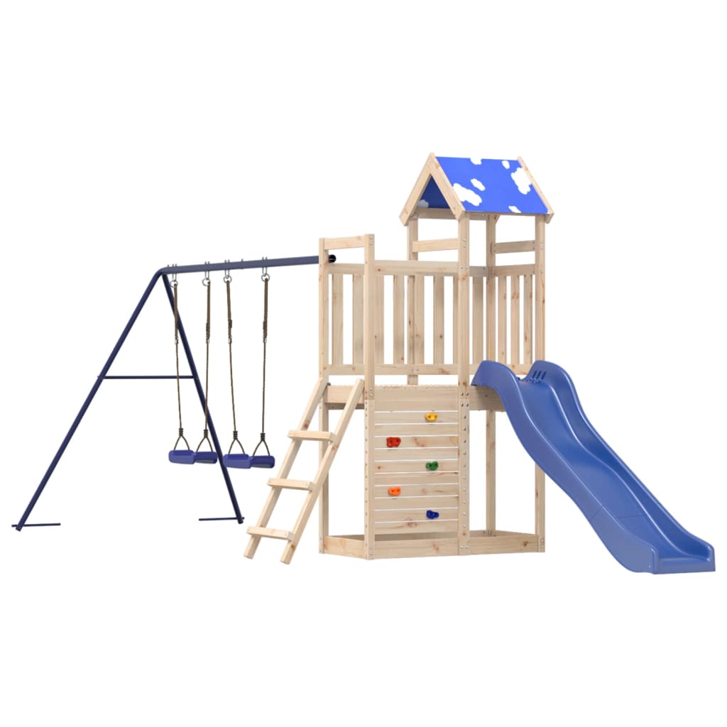 Outdoor Playset Solid Wood Pine