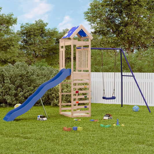 Outdoor Playset Solid Wood Pine