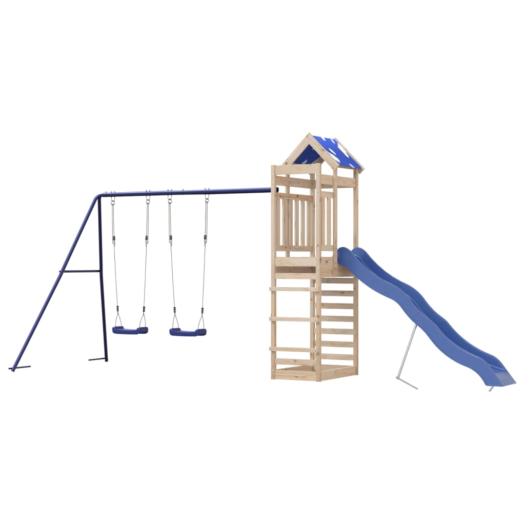 Outdoor Playset Solid Wood Pine