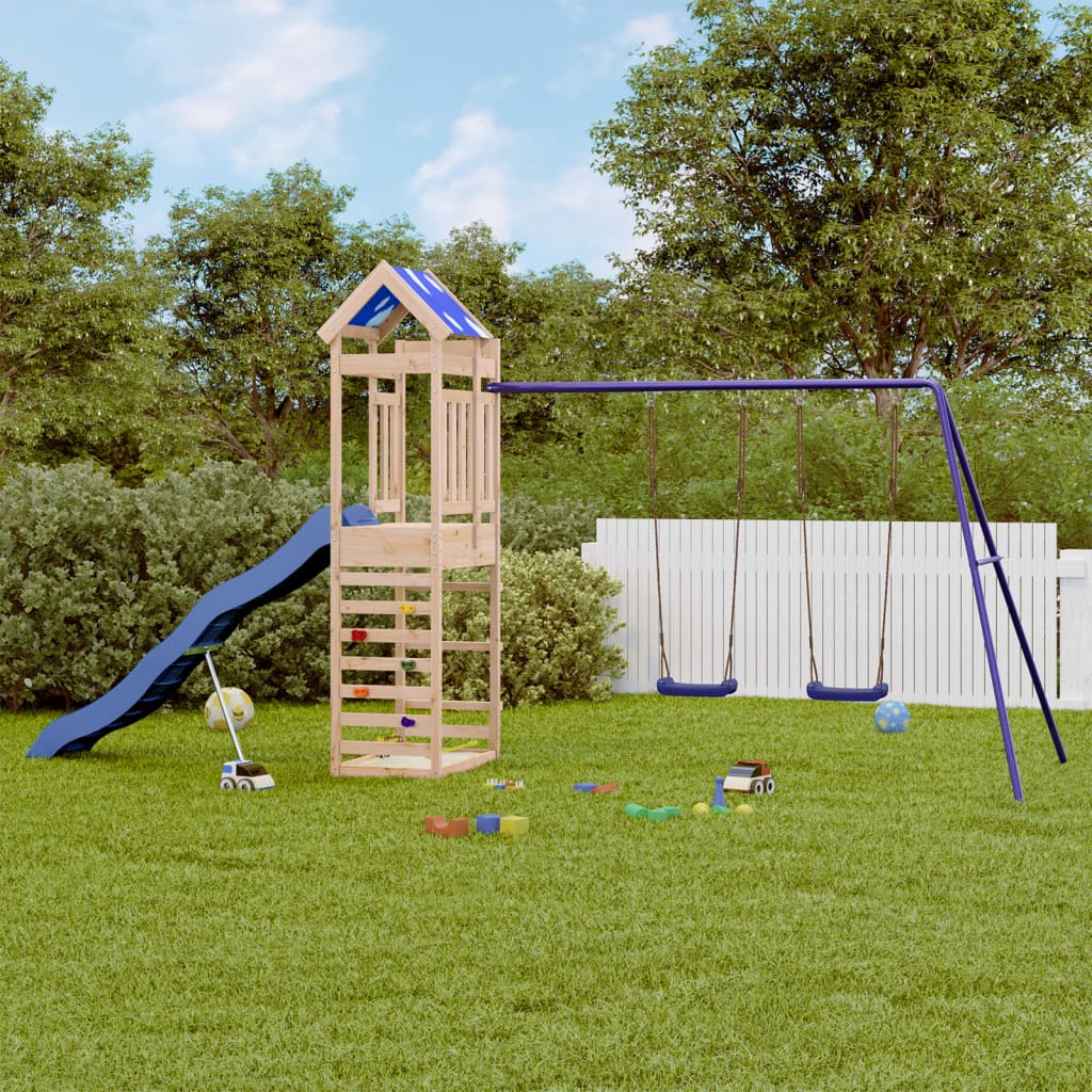 Outdoor Playset Solid Wood Pine