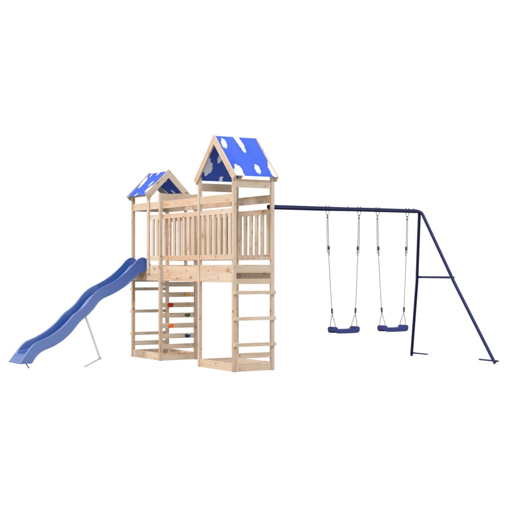 Outdoor Playset Solid Wood Pine