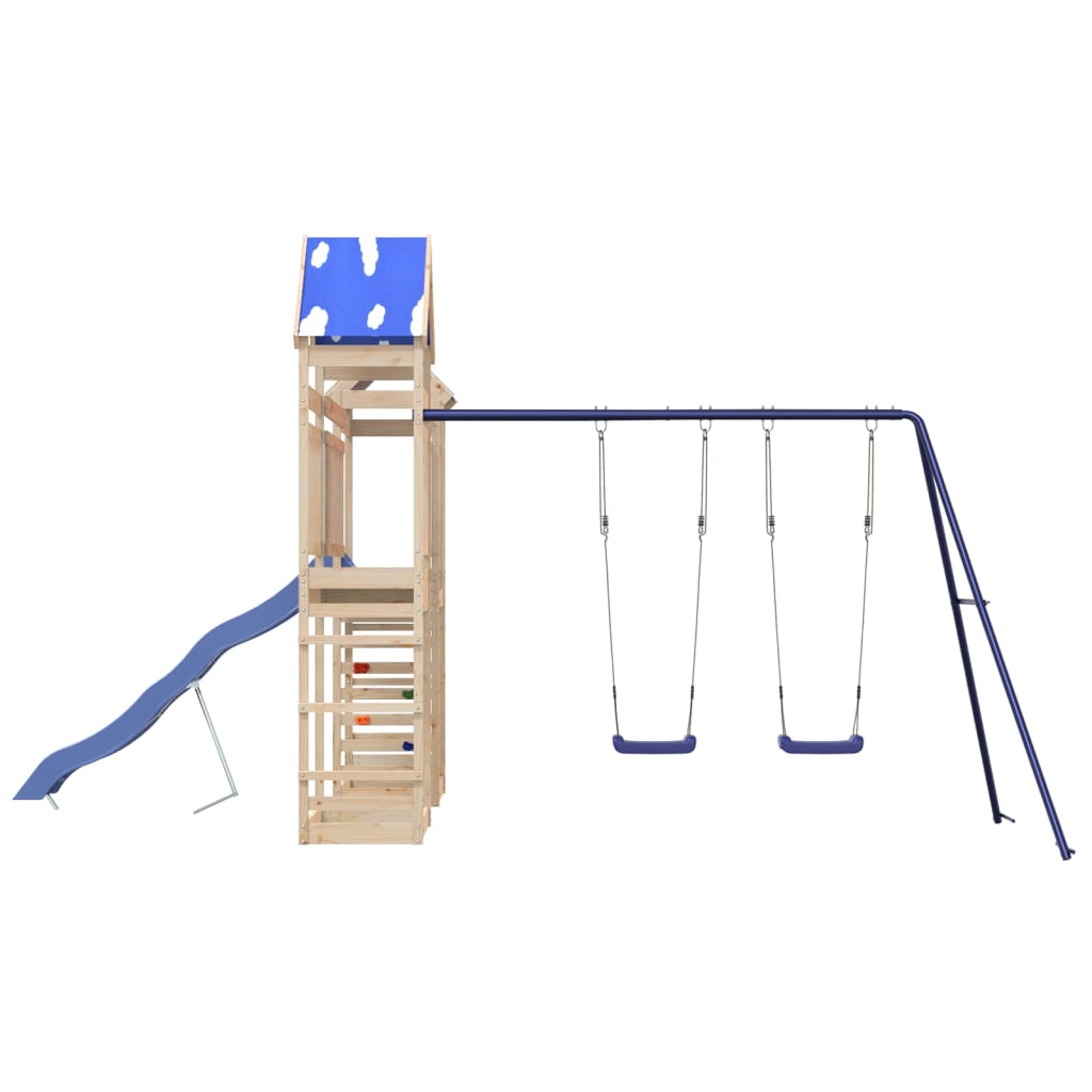 Outdoor Playset Solid Wood Pine