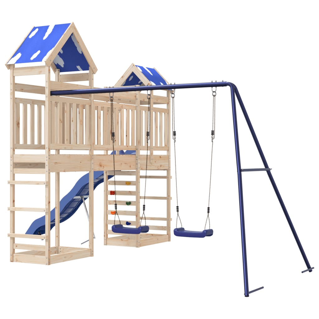 Outdoor Playset Solid Wood Pine