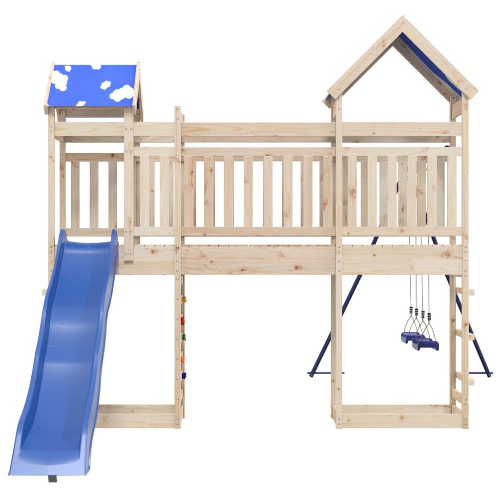 Outdoor Playset Solid Wood Pine