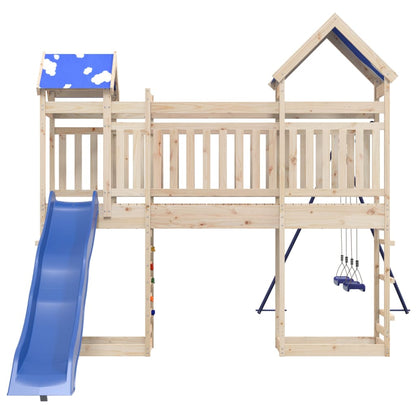 Outdoor Playset Solid Wood Pine