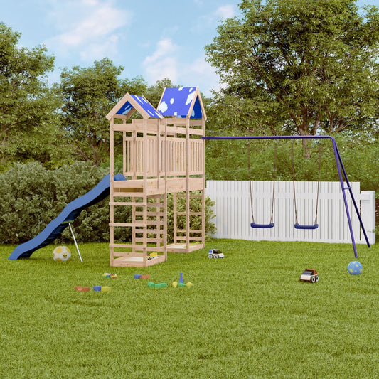 Outdoor Playset Solid Wood Pine