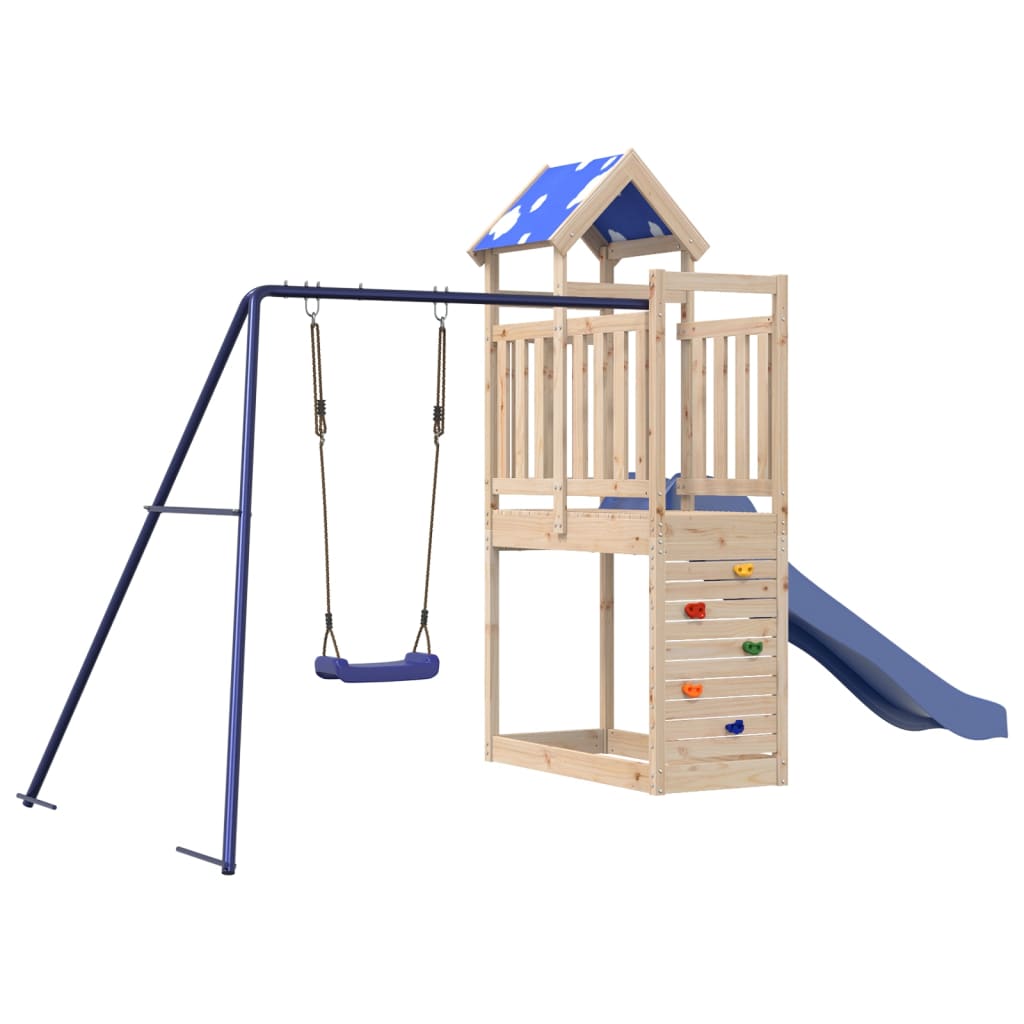 Outdoor Playset Solid Wood Pine