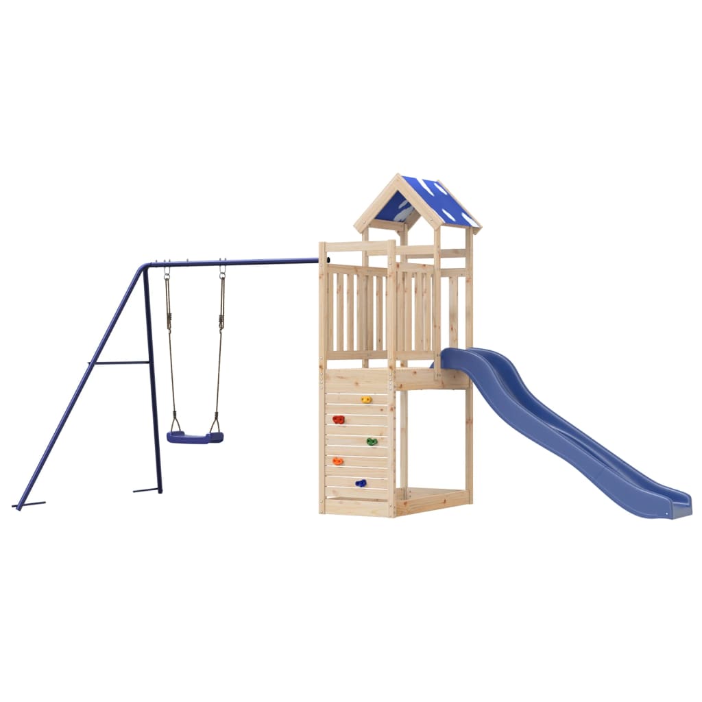 Outdoor Playset Solid Wood Pine