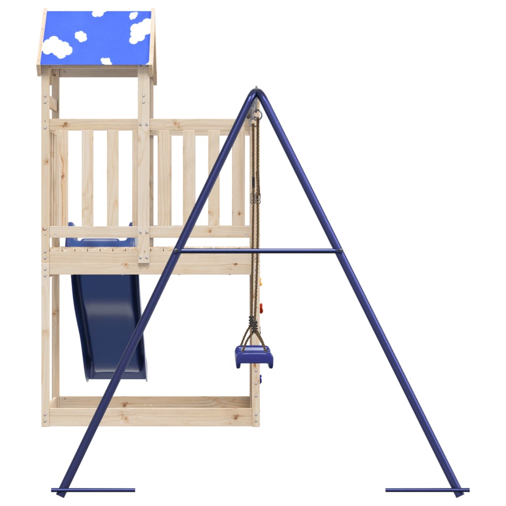 Outdoor Playset Solid Wood Pine