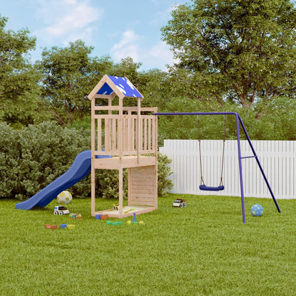 Outdoor Playset Solid Wood Pine