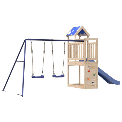 Outdoor Playset Solid Wood Pine