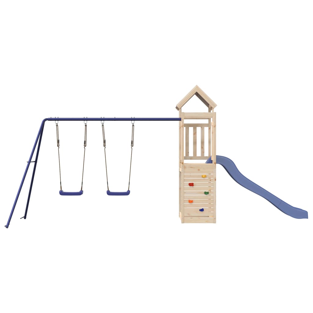 Outdoor Playset Solid Wood Pine