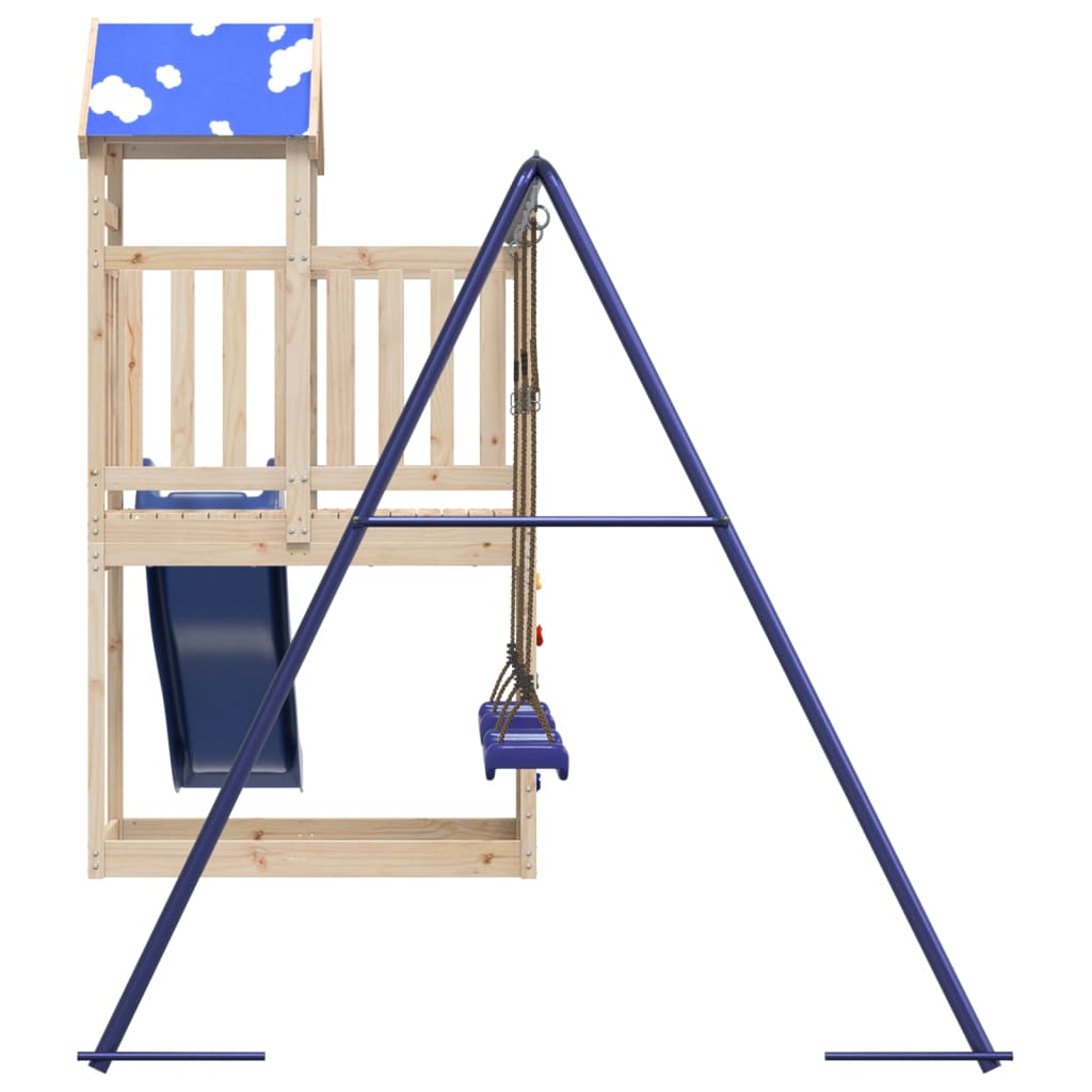 Outdoor Playset Solid Wood Pine