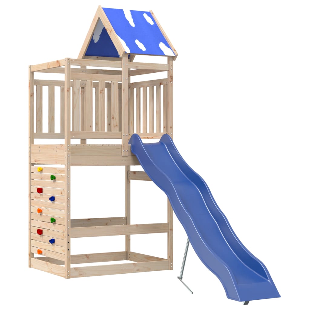 Outdoor Playset Solid Wood Pine