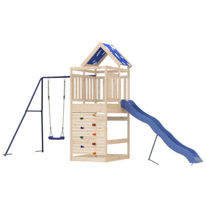 Outdoor Playset Solid Wood Pine