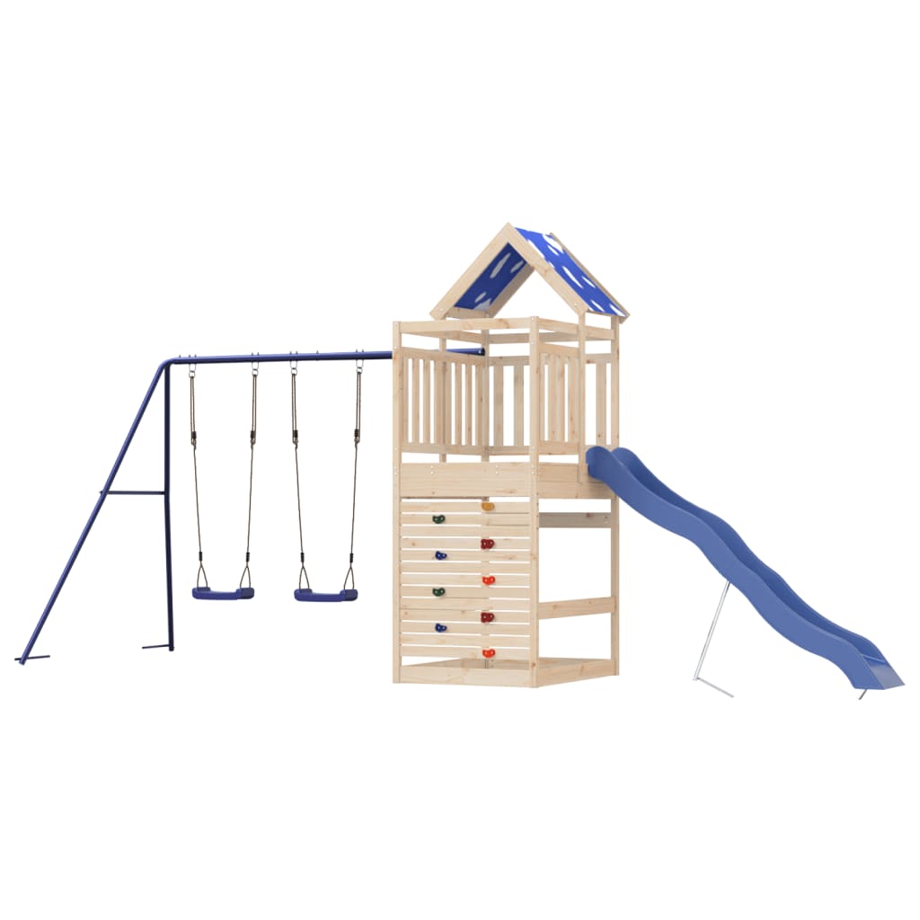 Outdoor Playset Solid Wood Pine