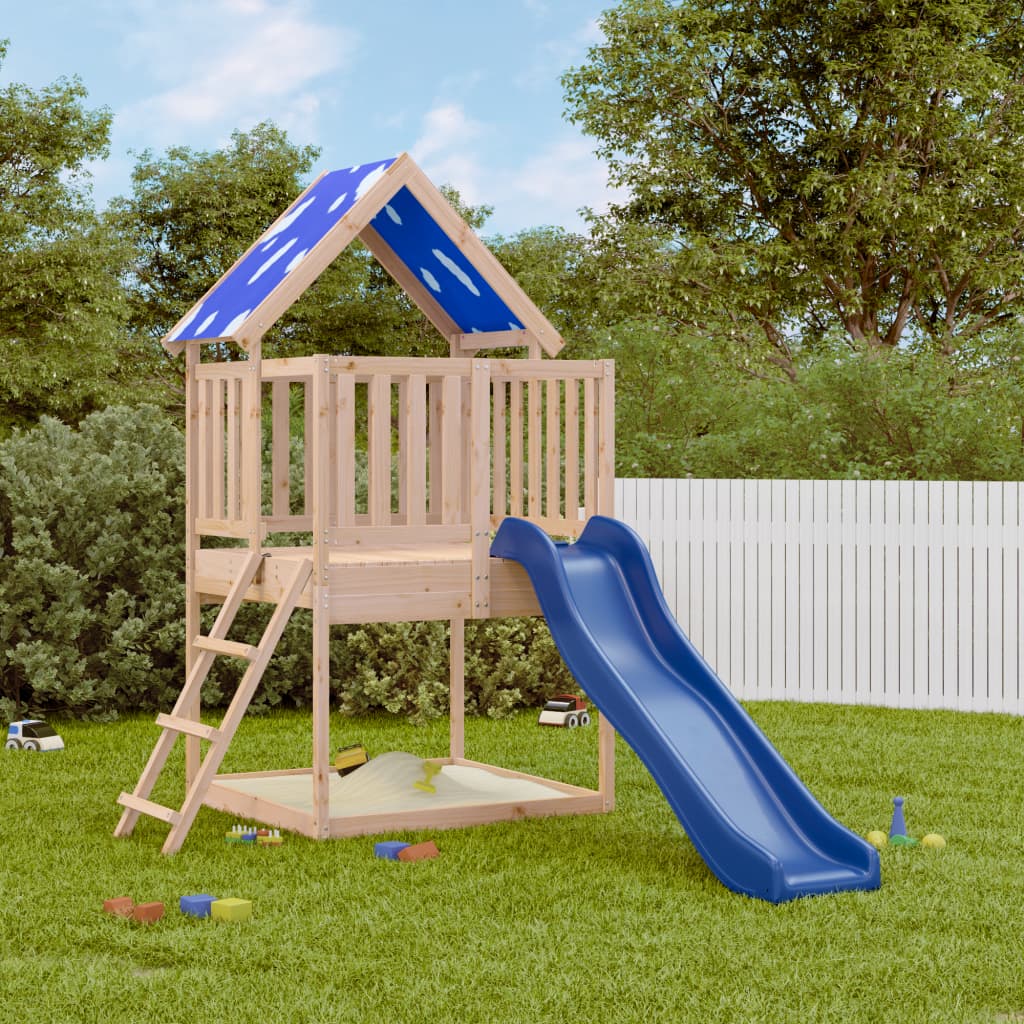 Outdoor Playset Solid Wood Pine