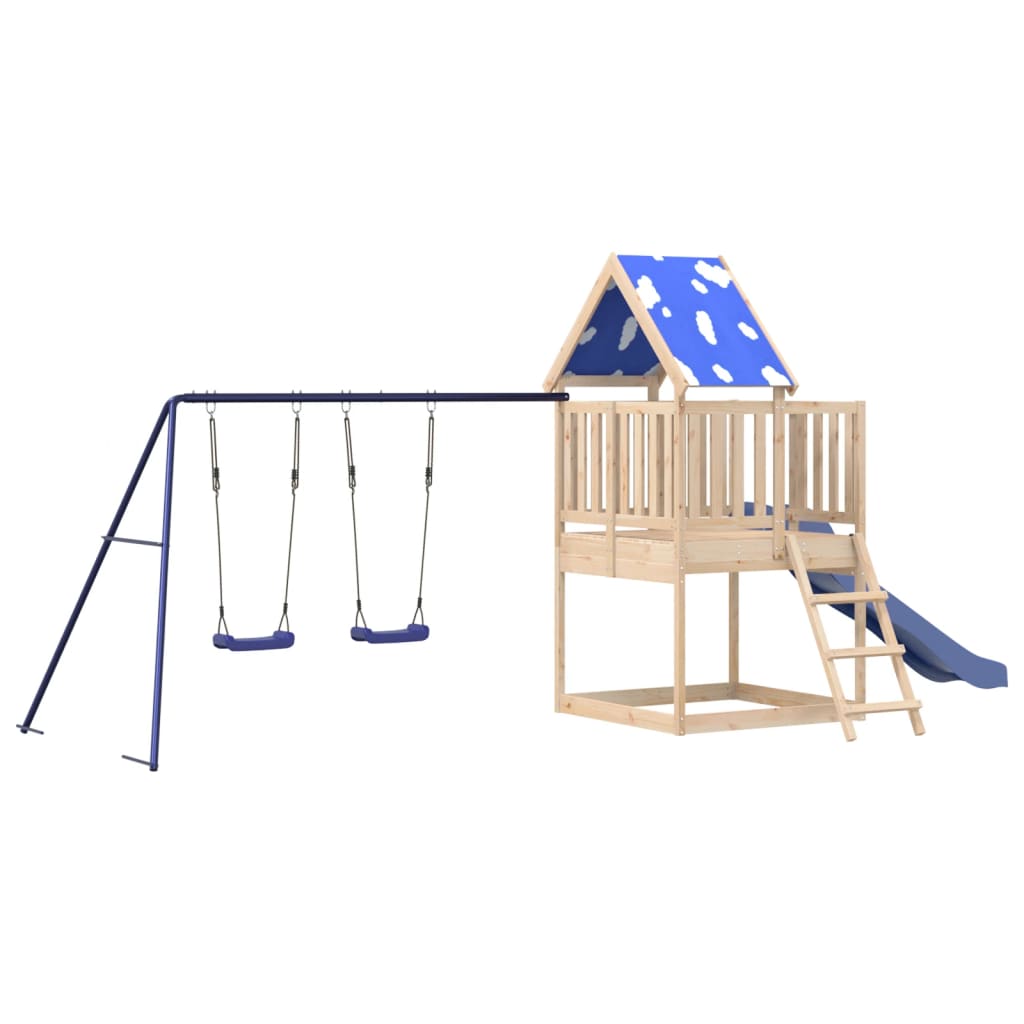 Outdoor Playset Solid Wood Pine