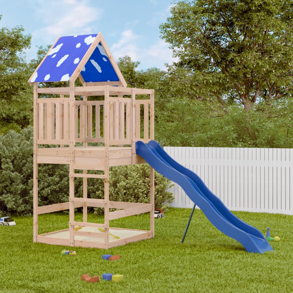 Outdoor Playset Solid Wood Pine